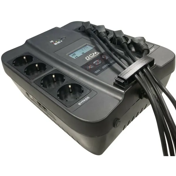 ИБП PowerCom Spider SPD-1100U LCD USB, 1000VA (4 + 4 Schuko)