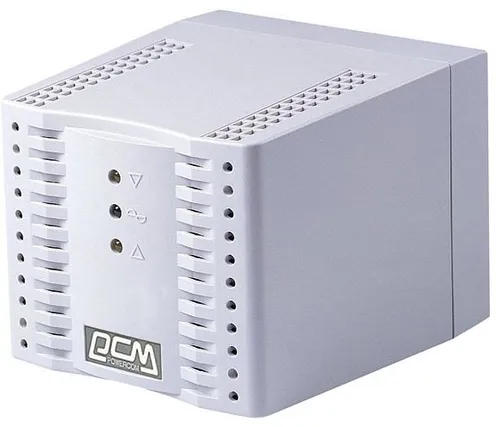 Стабилизатор PowerCom Tap-Change TCA-2000 белый, 2000VA (4xSchuko)