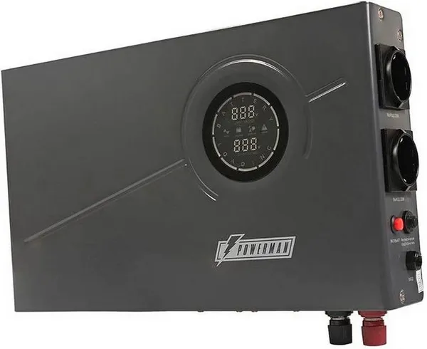 ИБП PowerMan Smart 1000 INV Graphite, 1000VA (2xSchuko)