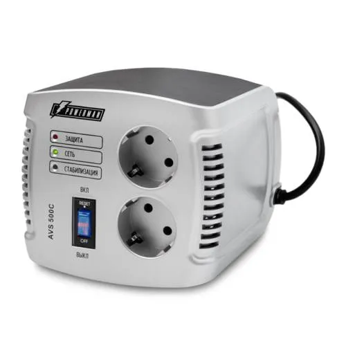Стабилизатор Powerman AVS 500C, 500VA (2xSchuko)