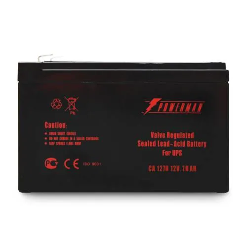 12V / 7Ah, аккумулятор для UPS, Powerman CA1270