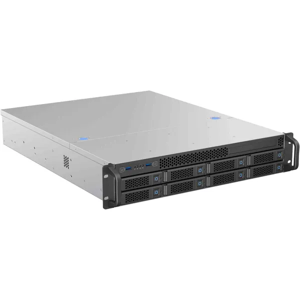 Серверный корпус Procase BS208-SATA3-B-0, БезБП, 8x3.5", 2U, E-ATX