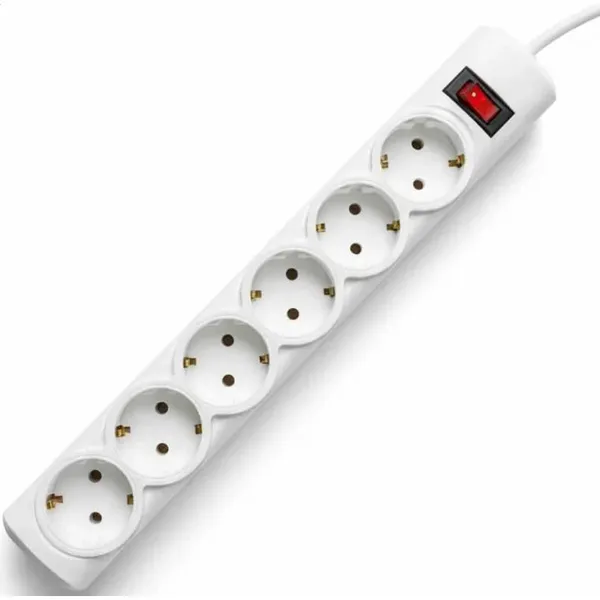 Сетевой фильтр 5м 6 розеток PROGIX PG632, белый
