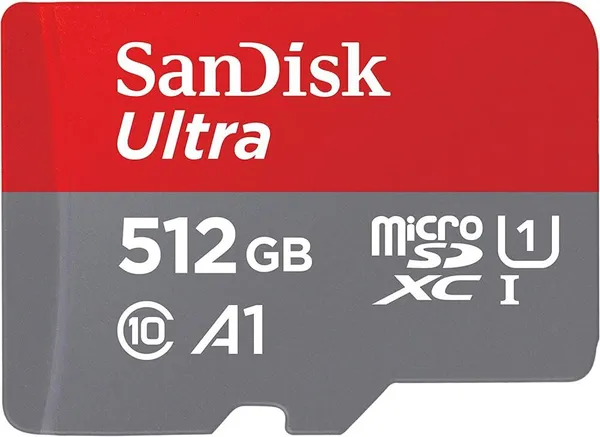 Карта памяти 512Gb SanDisk Ultra SDSQUAC-512G-GN6MN, SD Micro, SDXC Class 10, UHS-I U1