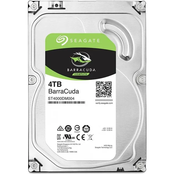4Tb Seagate Barracuda ST4000DM004, 5400rpm, 3.5", SATA III, 256Mb (ТОЛЬКО В СОСТАВЕ ПЭВМ)