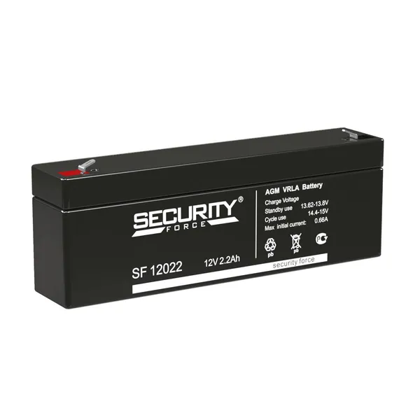 12V / 2.2Ah, аккумулятор для UPS, Security Force SF 12022