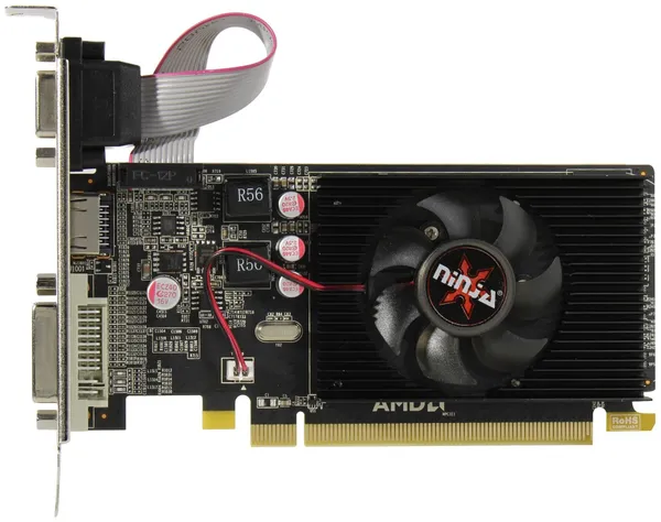 Видеокарта Radeon R5 230, 1Gb GDDR3 64bit, Sinotex Ninja R5 230 AKR523013F, RTL
