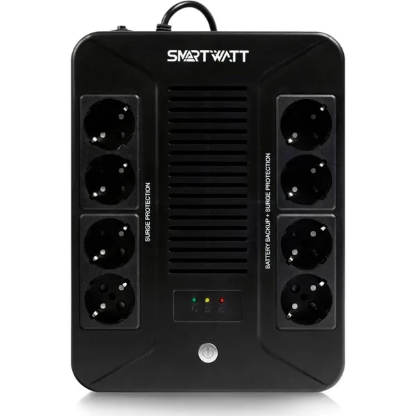 ИБП SMARTWATT UPS SAFE PRO 600, 600VA (8xSchuko)