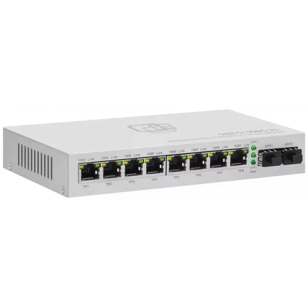 Коммутатор SNR SNR-S1908G-2S, 8xLAN 1Gbps, 2xSFP