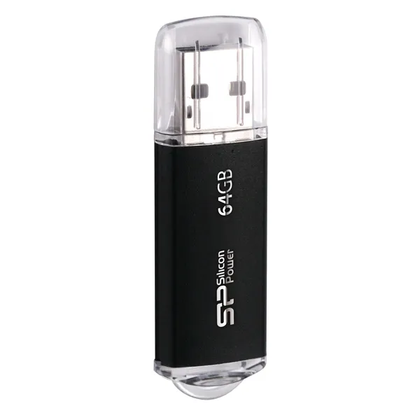 64Gb Silicon Power Ultima II I SP064GBUF2M01V1K, USB2.0, Black