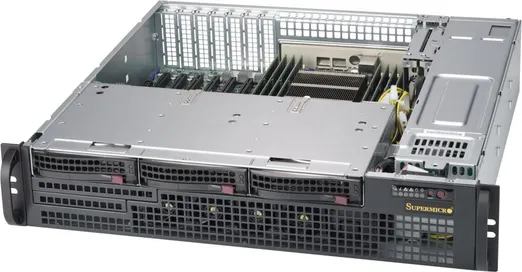 Серверный корпус SuperMicro CSE-825MBTQC-R802LPB, 2x800Вт, 2U