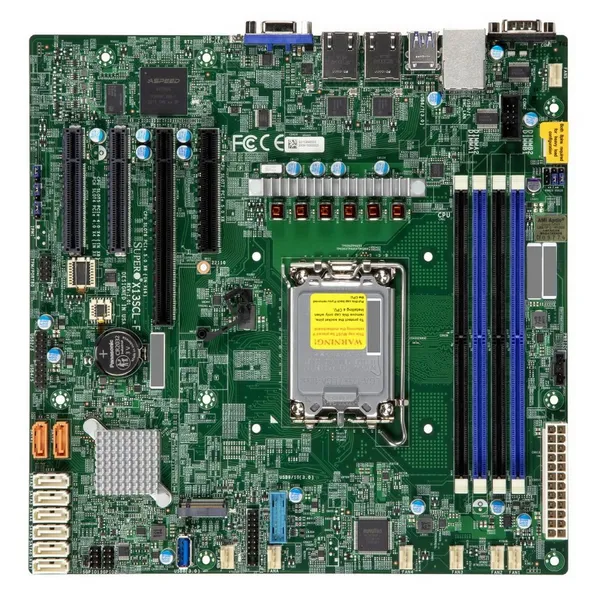 Материнская плата Supermicro X13SCL-F (MBD-X13SCL-F), LGA1700, (VGA), 4xDDR V, mATX, OEM