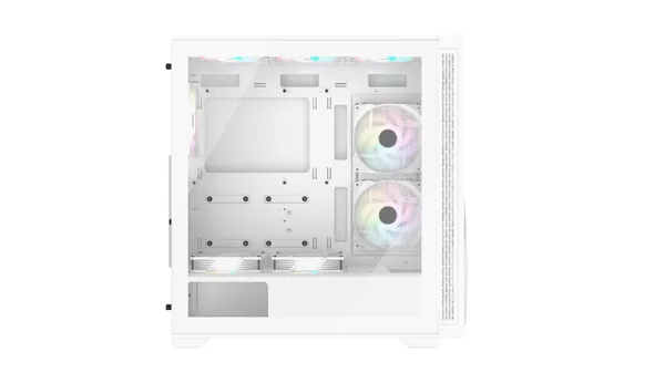 Корпус SuperPower i9 Mesh TG White, 2xUSB2.0, USB 3.0, контроллер ARGB, пульт, без БП, ATX