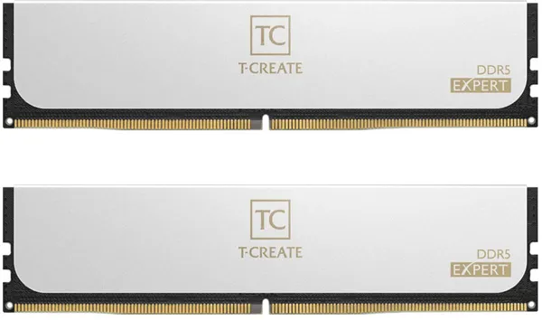 Оперативная память 128Gb Team T-Create Expert White CTCWD5128G6000HC40FDC01, DDR V, PC-48000, 6000MHz, kit 2x64Gb