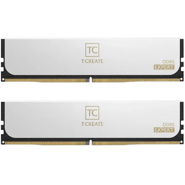 Оперативная память 128Gb Team T-Create Expert White CTCWD5128G6400HC42CDC01, DDR V, PC-51200, 6400MHz, kit 2x64Gb