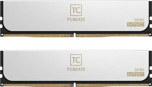 Оперативная память 32Gb Team T-Create Expert White CTCWD532G6000HC38ADC01, DDR V, PC-48000, 6000MHz, kit 2x16Gb