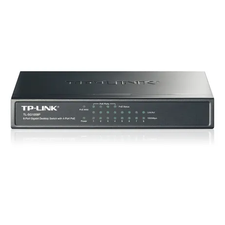 Коммутатор TP-Link TL-SG1008P, 8xLAN 1Gbps, PoE