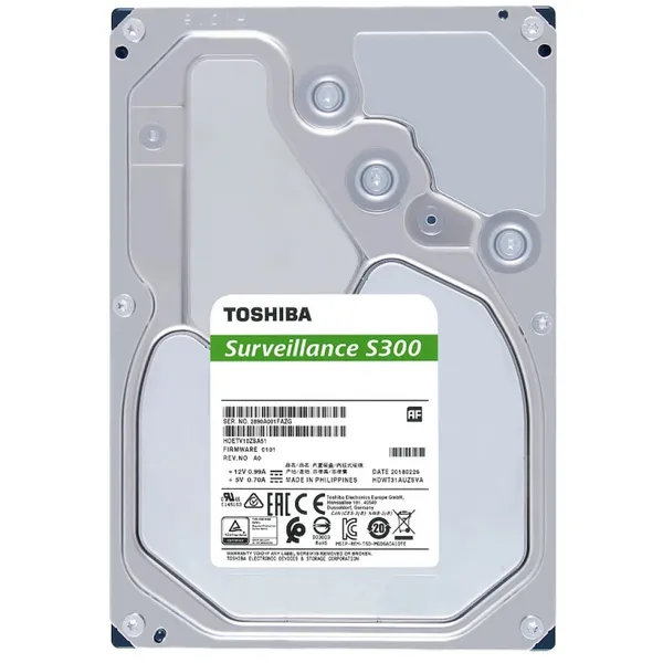 4Tb Toshiba S300 HDWT840UZSVA, 5400rpm, 3.5", SATA III, 256Mb