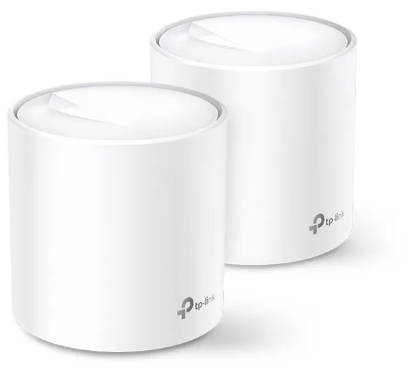 Точка доступа Wi-Fi TP-Link Deco X60 (2-pack), 2.4/5GHz, 2402Mbps, 2xLAN 1Gbps