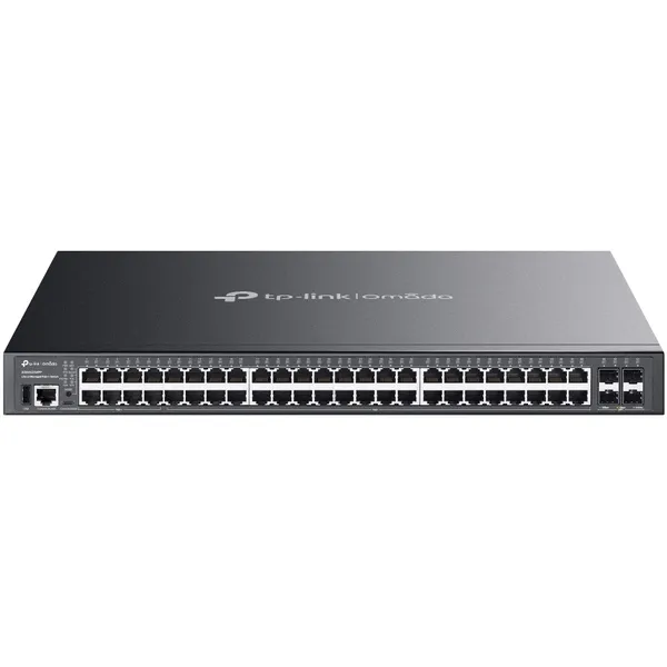 Коммутатор TP-Link SG5452XMPP, 48xLAN 1Gbps, 4xSFP+ 10Gbps, PoE+