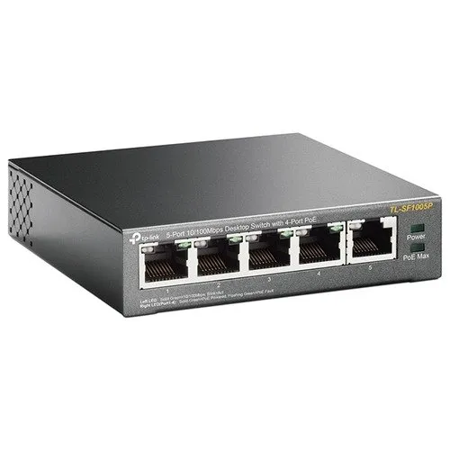 Коммутатор TP-Link TL-SF1005P, 5xLAN 100Mbps, PoE