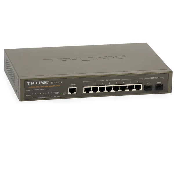 Коммутатор TP-Link TL-SG3210, 8xLAN 1Gbps, 2xSFP