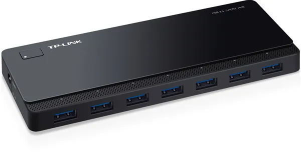Разветвитель USB Hub TP-Link UH700, USB3.0, 1in - 7out + БП, активный