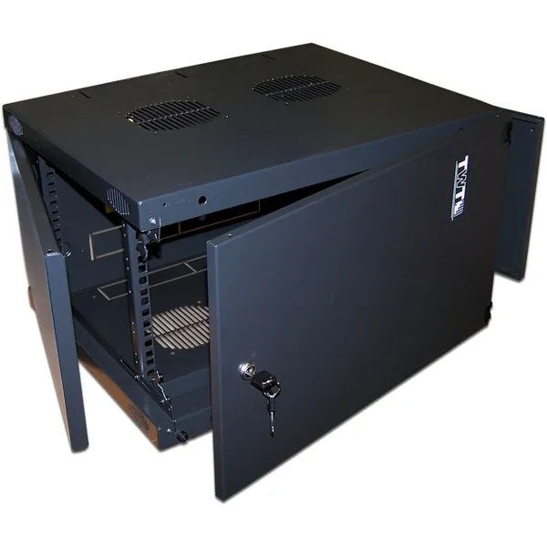 Шкаф коммутационный TWT TWT-CBWNM-18U-6X4-BK, 18U, 550х450мм