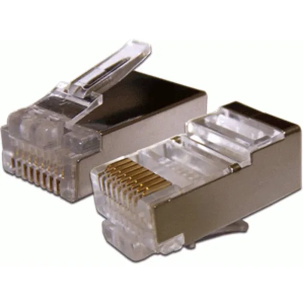 Коннектор RJ-45, кат. 5E, TWT-PL45/S-8P8C-6A, 100шт