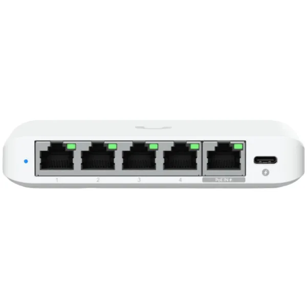 Коммутатор Ubiquiti UniFi Switch Flex USW-Flex-2.5G-5, 5xLAN 2.5Gbps, PoE