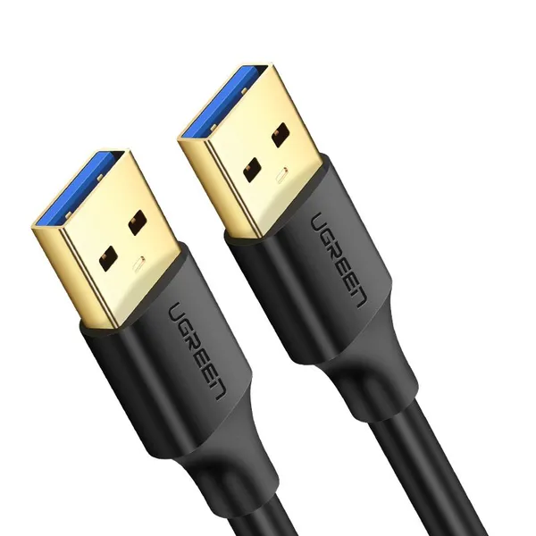 Кабель USB3.0 (M) - USB3.0 (M), 2м, Ugreen US128 10371, Black