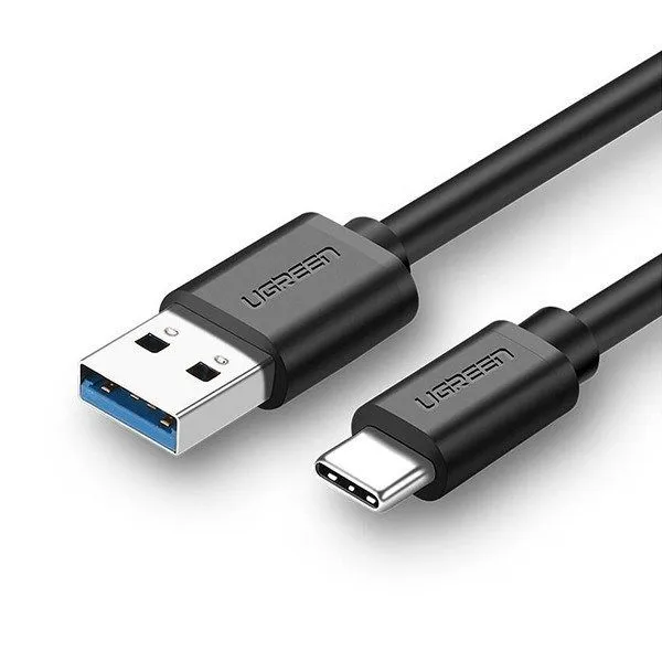 Кабель USB3.2 (M) - USB3.2 Type-C (M), 1.5м, Ugreen US184 20883, черный