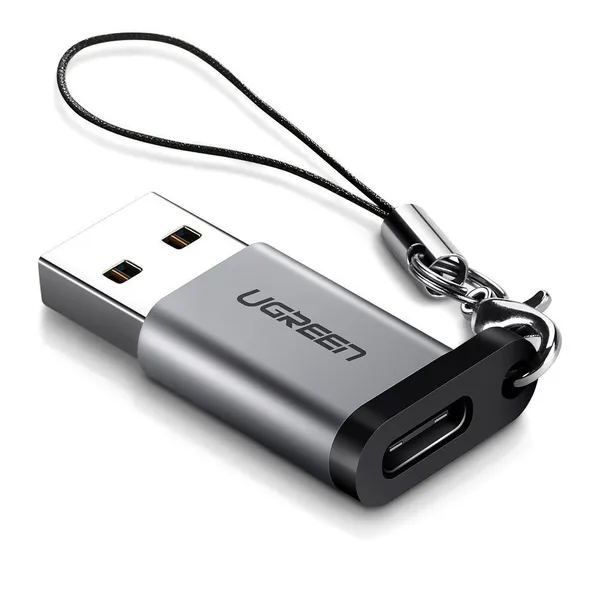 Переходник USB3.2 (M) - USB3.2 Type-C (F) Ugreen US276 50533, Gray
