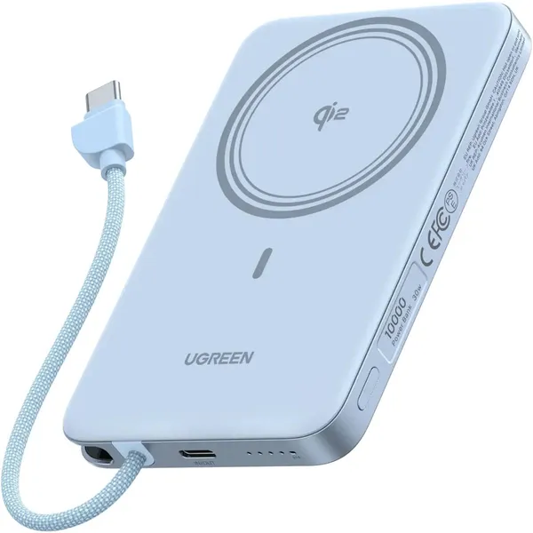 Внешний аккумулятор 10000мАч UGREEN PB570 (65839B), голубой