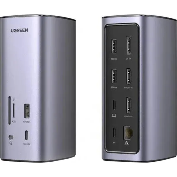 Док-станция Ugreen CM555 90325, Space Gray