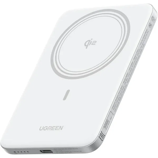 Внешний аккумулятор 5000мАч UGREEN PB580 (95931B), Белый