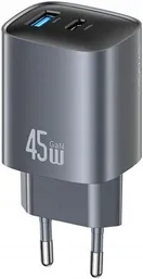 Сетевое зарядное устройство USAMS CC290 T66, 45W, черный (CC290TC01)