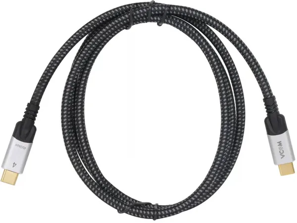 Кабель USB Type-C (M) - USB Type-C (M), 1.2м, VCOM CU560-1.2M, Black