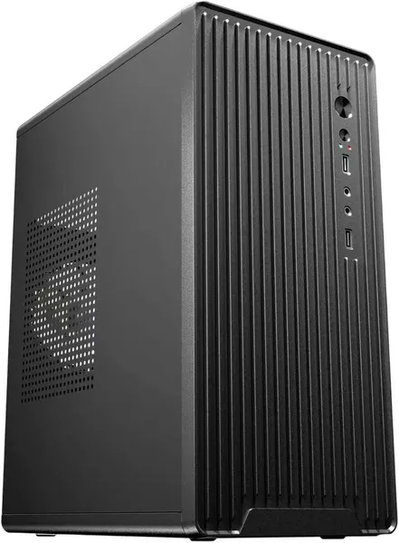 Корпус Vicsone M4X 600W, 600Вт, mATX, черный