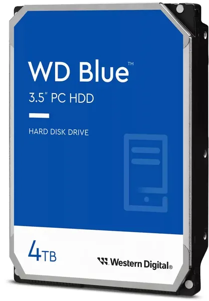4Tb WD Blue WD40EZAX, 5400rpm, 3.5", SATA III, 256Mb