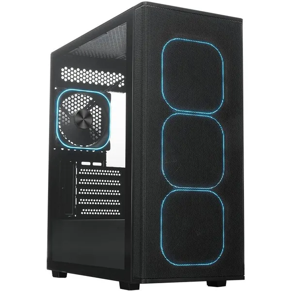 Корпус XASTRA A300 4ARGB-C6 Black (A300M-4FG12A-C6), без БП, mATX