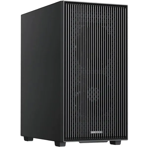 Корпус XASTRA A307M 2BK SI Black (A307M-2FC12BK-SI), без БП, mATX
