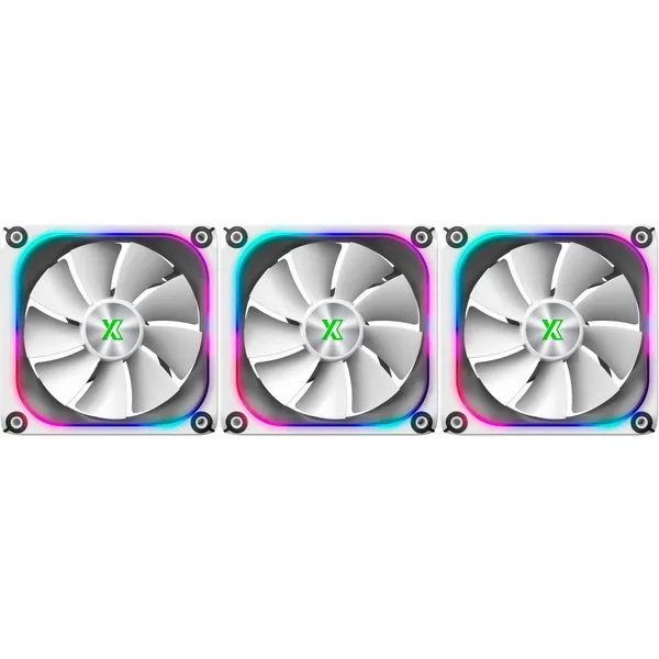 Вентилятор 12x12см XASTRA FZ120W ARGB triple pack (FZ120-3WA-CXX-GL), 3шт