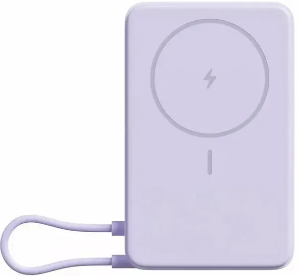 Внешний аккумулятор 10000мАч Xiaomi Magnetic Power Bank BHR08PAGL, фиолетовый