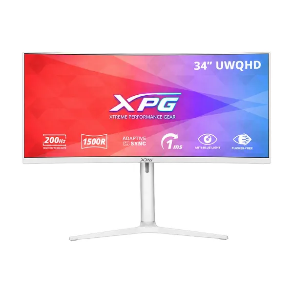 Монитор 34" AData XPG RIFT R34WXC White (R34WXC-WHCEU), 3440x1440, VA, 200Hz (2xHDMI, 2xDP)