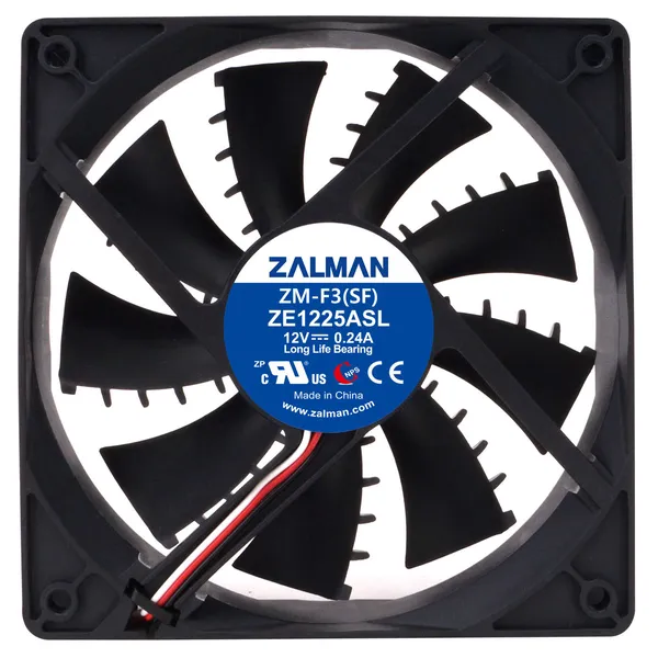 Вентилятор 12x12см Zalman ZM-F3 SF, 3pin, sleeve, 1200rpm, 20-23dBA